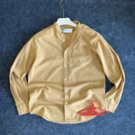 PURE LINEN MANDARIN COLLAR SHIRTS