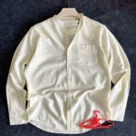 PURE LINEN MANDARIN COLLAR SHIRTS